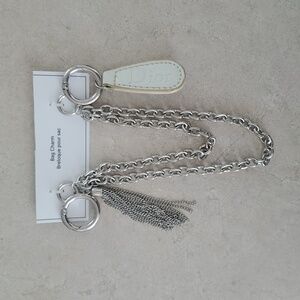 Dior Zip Pull Recycled Repurposed To NEW Large Silver Chain Bag Charm